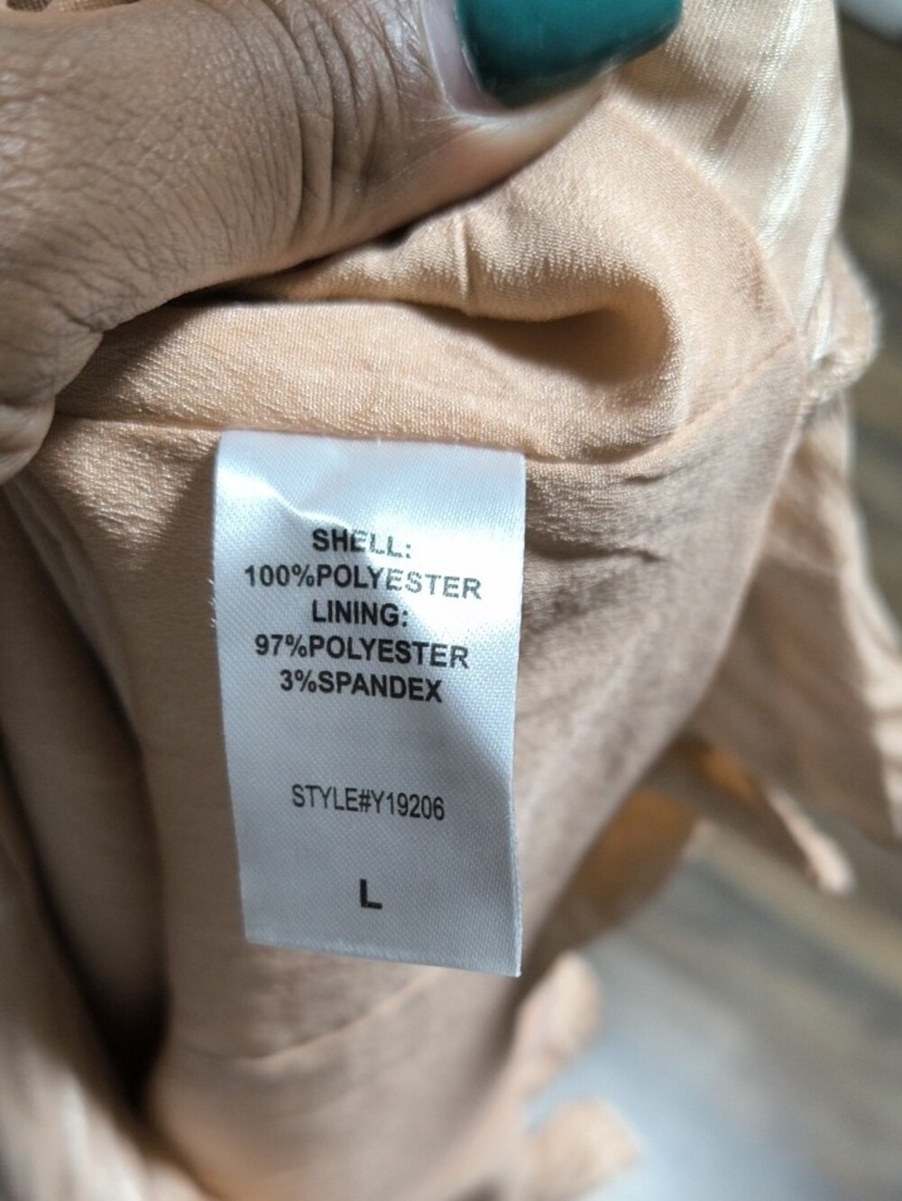 Blush Pink Ruffle-Hem Long Sleeve Top - Picture 5 of 5